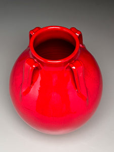 Lily Jar #3 in Chinese Red, 12"h (Ben Owen III)