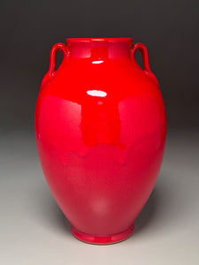 Tang Vase in Chinese Red, 12.25"h (Ben Owen III)