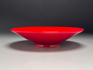 Flair Bowl in Chinese Red, 13.5"dia. (Ben Owen III)