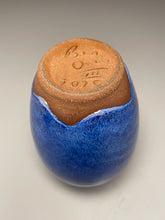 Load image into Gallery viewer, Egg Vase #5 in Opal Blue, 6&quot;h (Ben Owen III)
