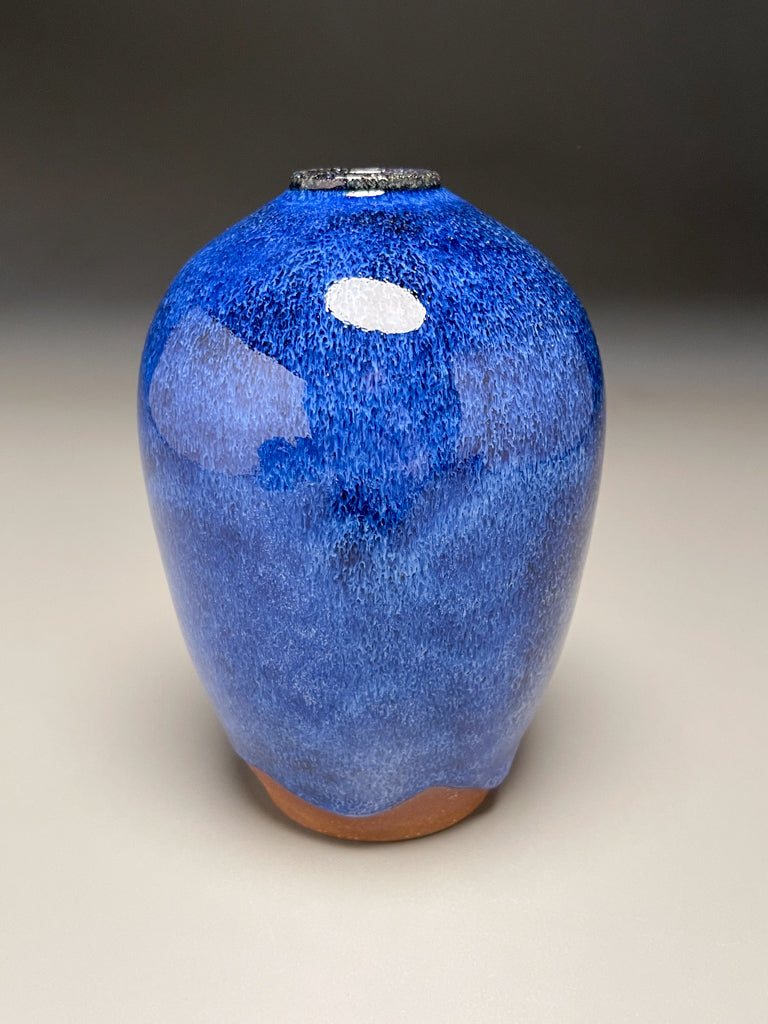 Egg Vase #6 in Opal Blue, 5.75