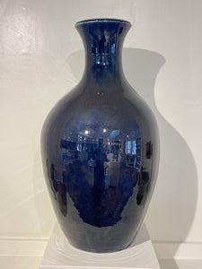 Vase in Dark Blue, 24.5"h. (Elizabeth McAdams)