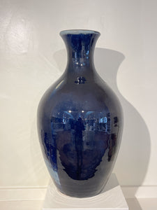 Vase in Dark Blue, 24.5"h. (Elizabeth McAdams)