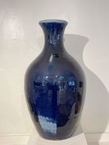 Vase in Dark Blue, 24.5"h. (Elizabeth McAdams)