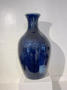 Vase in Dark Blue, 24.5"h. (Elizabeth McAdams)