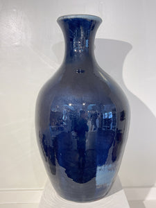 Vase in Dark Blue, 24.5"h. (Elizabeth McAdams)