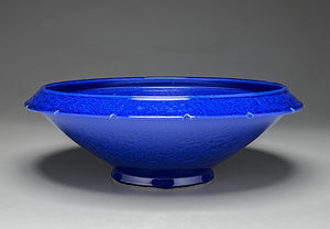 Ming Bowl in Midnight Blue Crystalline, 14.75"dia. (Ben Owen III)