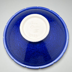 Ming Bowl in Midnight Blue Crystalline, 14.75"dia. (Ben Owen III)