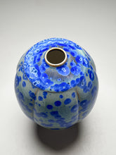 Load image into Gallery viewer, Square Shouldered Melon Egg Vase in Cobalt Crystalline, 8.75"h (Ben Owen III)
