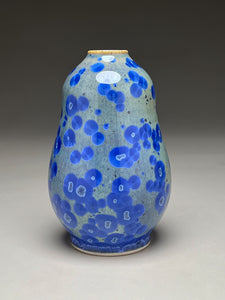 Gourd Vase in Cobalt Crystalline, 6.25"h (Ben Owen III)