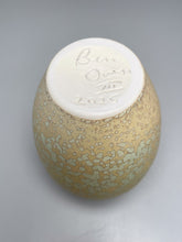 Load image into Gallery viewer, Egg Vase #3 in Stardust Green, 5.5&quot;h (Ben Owen III)
