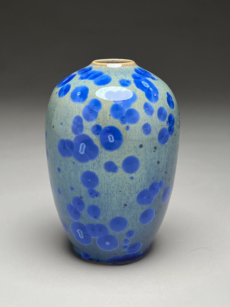 Egg Vase in Cobalt Crystalline, 5.25