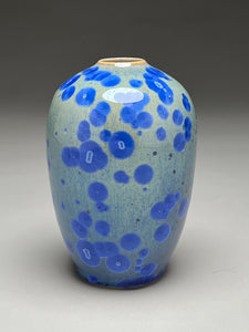 Egg Vase in Cobalt Crystalline, 5.25"h (Ben Owen III)