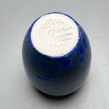 Load image into Gallery viewer, Egg Vase in Cobalt Crystalline, 5.25&quot;h (Ben Owen III)
