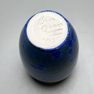 Egg Vase in Cobalt Crystalline, 5.25"h (Ben Owen III)