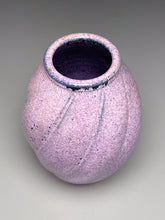Load image into Gallery viewer, Melon Flower Vase in Nebular Purple, 8"h (Ben Owen III)
