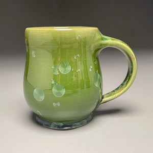 Mug #1 in Lily Pad Green Crystalline, 4"h (Ben Owen III)