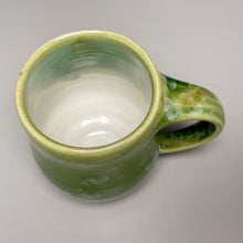 Load image into Gallery viewer, Mug #1 in Lily Pad Green Crystalline, 4&quot;h (Ben Owen III)
