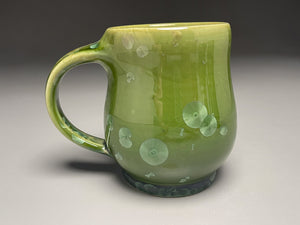 Mug #1 in Lily Pad Green Crystalline, 4"h (Ben Owen III)