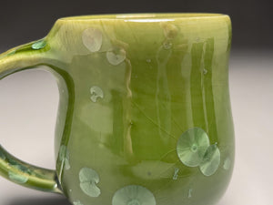 Mug #1 in Lily Pad Green Crystalline, 4"h (Ben Owen III)