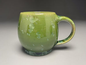 Mug #2 in Lily Pad Green Crystalline , 3.75"h (Ben Owen III)