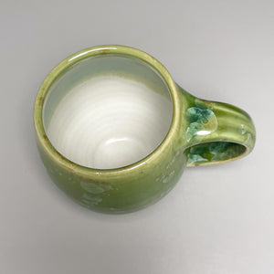 Mug #2 in Lily Pad Green Crystalline , 3.75"h (Ben Owen III)