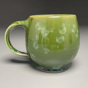 Mug #2 in Lily Pad Green Crystalline , 3.75"h (Ben Owen III)