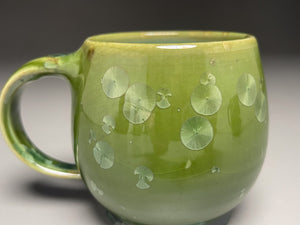 Mug #2 in Lily Pad Green Crystalline , 3.75"h (Ben Owen III)