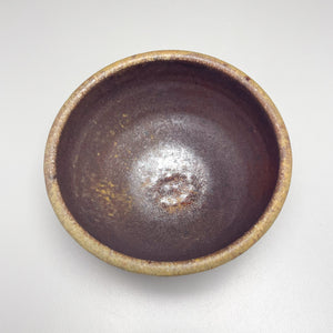 Combed Bowl in Copper Penny and Ash Glazes, 5"dia. (Ben Owen III)