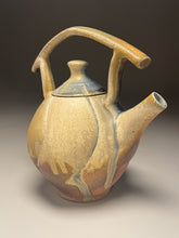 Load image into Gallery viewer, Melon Teapot with Post-and-Lintel Handle in Cobalt, and Ash Glazes, 8.75"h (Ben Owen III) (Copy)

