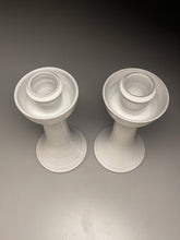 Load image into Gallery viewer, Candlesticks in Dogwood White, 10"h (Ben Owen III)
