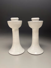 Load image into Gallery viewer, Candlesticks in Dogwood White, 10"h (Ben Owen III)
