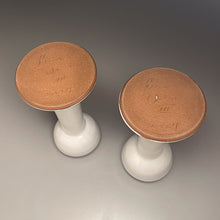 Load image into Gallery viewer, Candlesticks in Dogwood White, 10"h (Ben Owen III)
