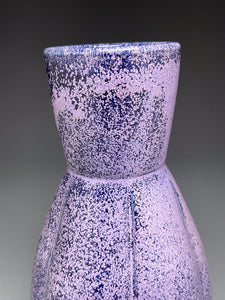 Hourglass Melon Flower Vase in Nebular Purple, 12.25"h (Ben Owen III)