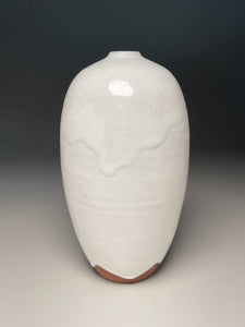 Egg Vase in Dogwood White, 12"h (Ben Owen III)