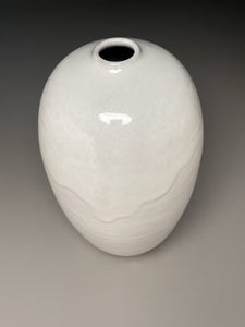 Egg Vase in Dogwood White, 12"h (Ben Owen III)