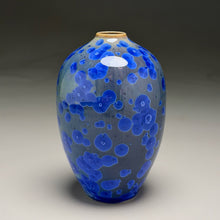 Load image into Gallery viewer, Egg Vase #2 in Cobalt Crystalline, 6.25"h (Ben Owen III)
