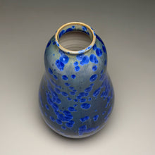 Load image into Gallery viewer, Gourd Flower Vase in Cobalt Crystalline, 9.5"h (Ben Owen III)
