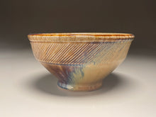 Load image into Gallery viewer, Combed Serving Bowl in Cloud Blue and Ash Glazes, 7.25&quot;dia. (Tableware Collection)
