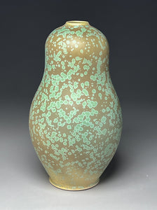 Gourd Vase in Stardust Green, 13.5"h (Ben Owen III)