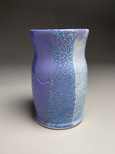 Carved Vase in Red, Blue, Purple 8.25"h (Bryan Pulliam)