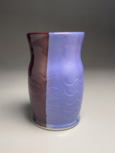 Load image into Gallery viewer, Carved Vase in Red, Blue, Purple 8.25&quot;h (Bryan Pulliam)
