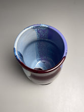 Load image into Gallery viewer, Carved Vase in Red, Blue, Purple 8.25&quot;h (Bryan Pulliam)
