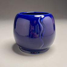 Load image into Gallery viewer, Carved Flower Vase #2 in Cobalt Blue, 5.25&quot;h (Bryan Pulliam)
