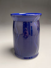 Load image into Gallery viewer, Carved Flower Vase #1 in Cobalt Blue, 6&quot;h (Bryan Pulliam)
