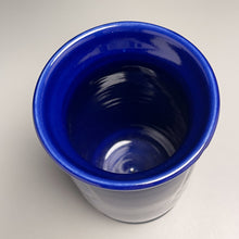 Load image into Gallery viewer, Carved Flower Vase #1 in Cobalt Blue, 6&quot;h (Bryan Pulliam)
