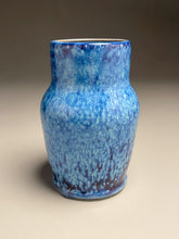 Load image into Gallery viewer, Flower Vase #2 in Blue Ice, 6.75&quot;h. (Bryan Pulliam)
