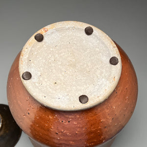 Covered Jar in Copper Penny and Ash Glazes, 15.5"h (Ben Owen III)