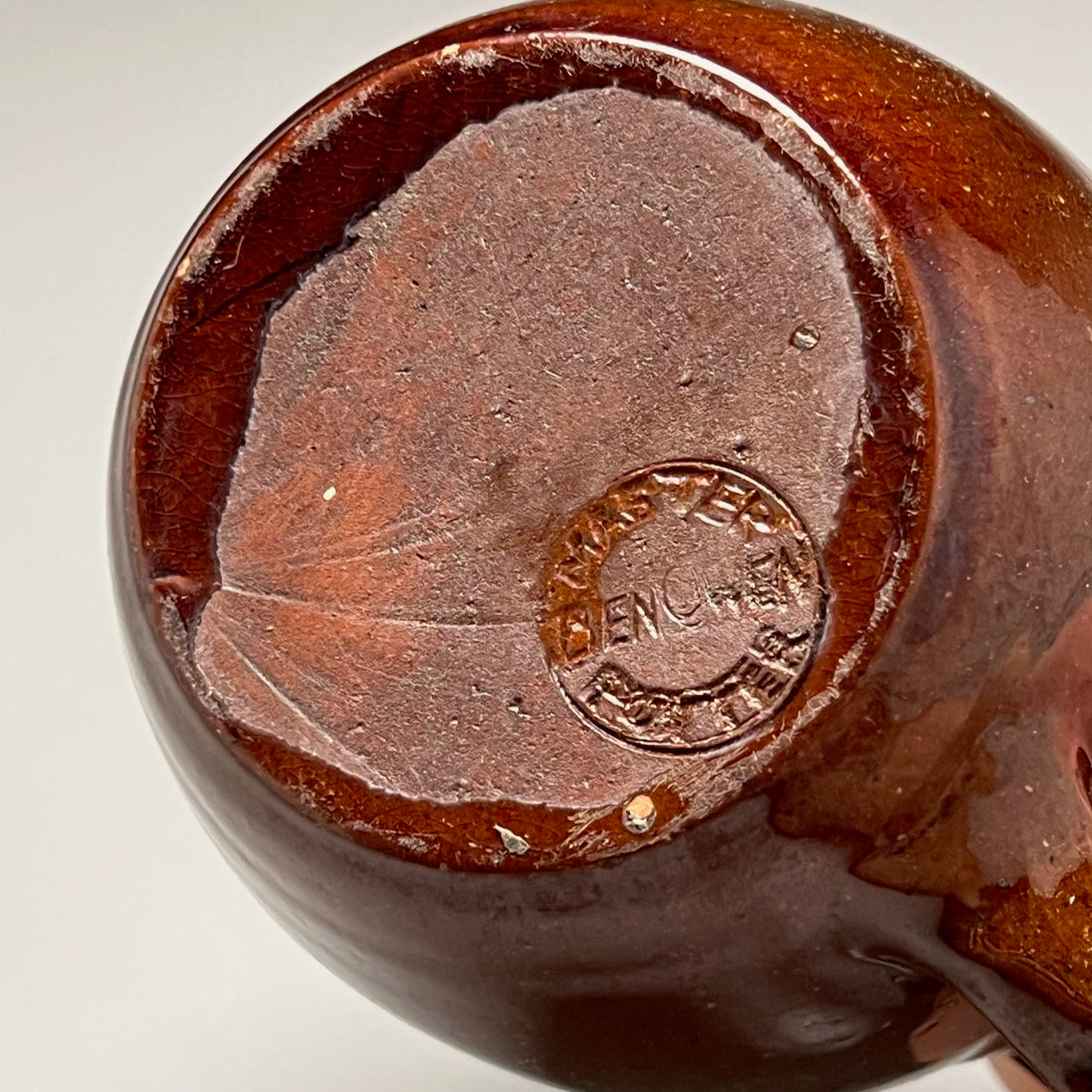 tobacco spit glaze Hand Thrown Tobacco Pottery Vase Southern Pottery 11" Jug Tobacco