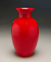 Load image into Gallery viewer, Dogwood Vase in Chinese Red, 8.75"h (Ben Owen III)
